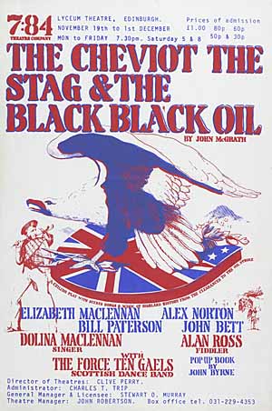 Cheviot The Stag & The Black Black Oil Poster